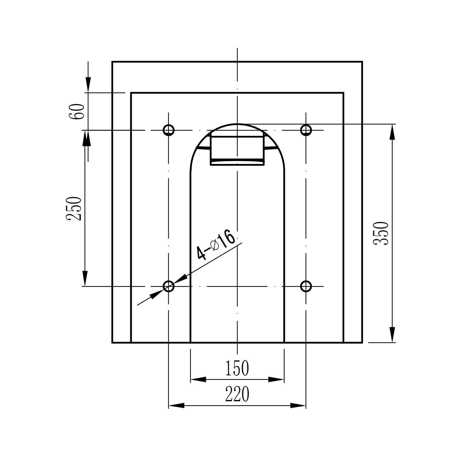 Wall-mounted washbasin NT2440 in mineral cast