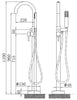 Standarmatur freistehende Wannenarmatur NT3127 2.0