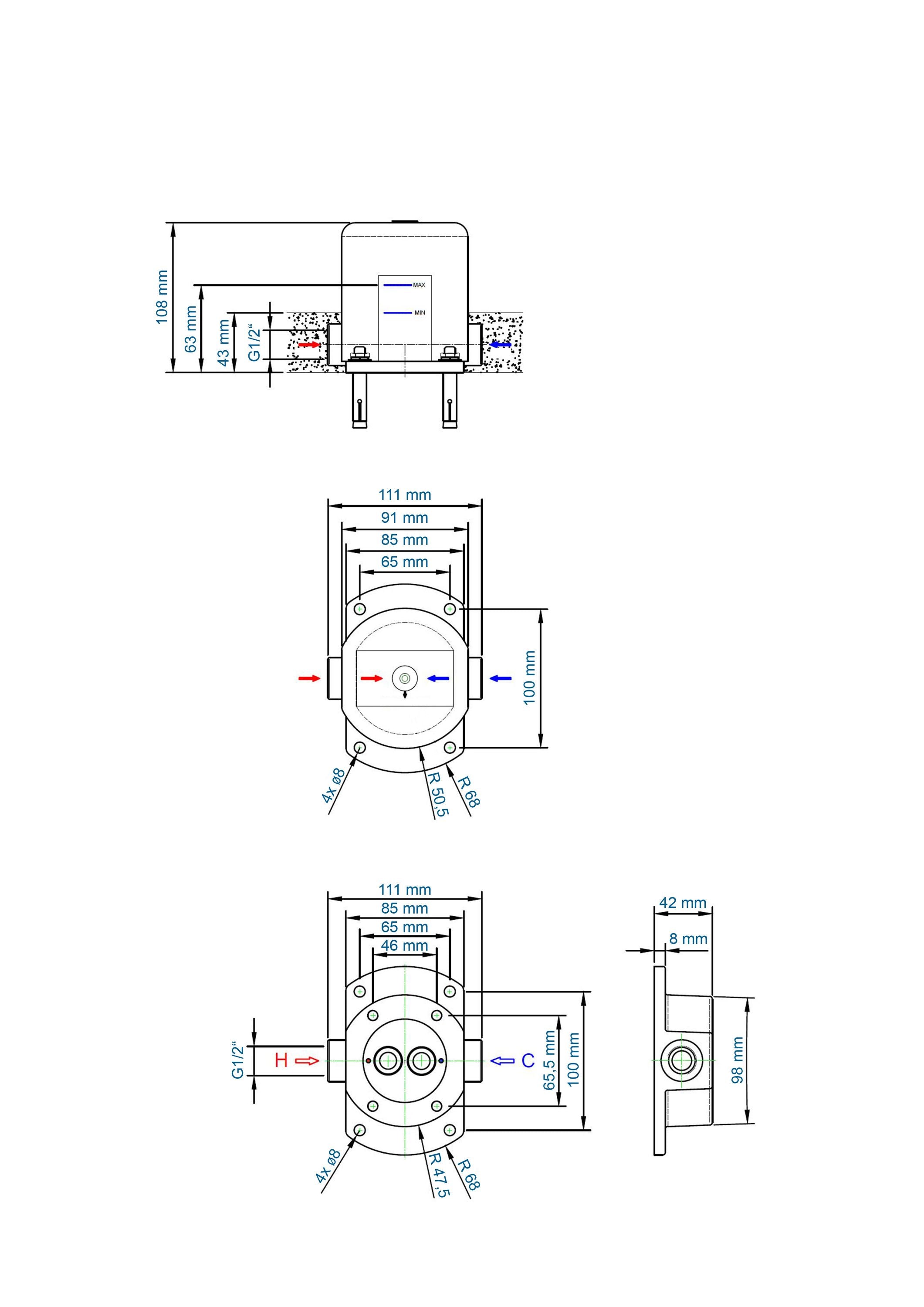 Standarmatur freistehende Wannenarmatur NT3127 2.0