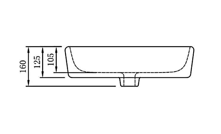 Aufsatzbecken Aufsatz-Waschbecken NT3153