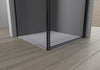 Matt Black Pivot Door Corner Shower Enclosure NT416