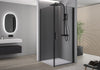 Matt Black Pivot Door Corner Shower Enclosure NT416