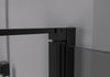 Matt Black Pivot Door Corner Shower Enclosure NT416