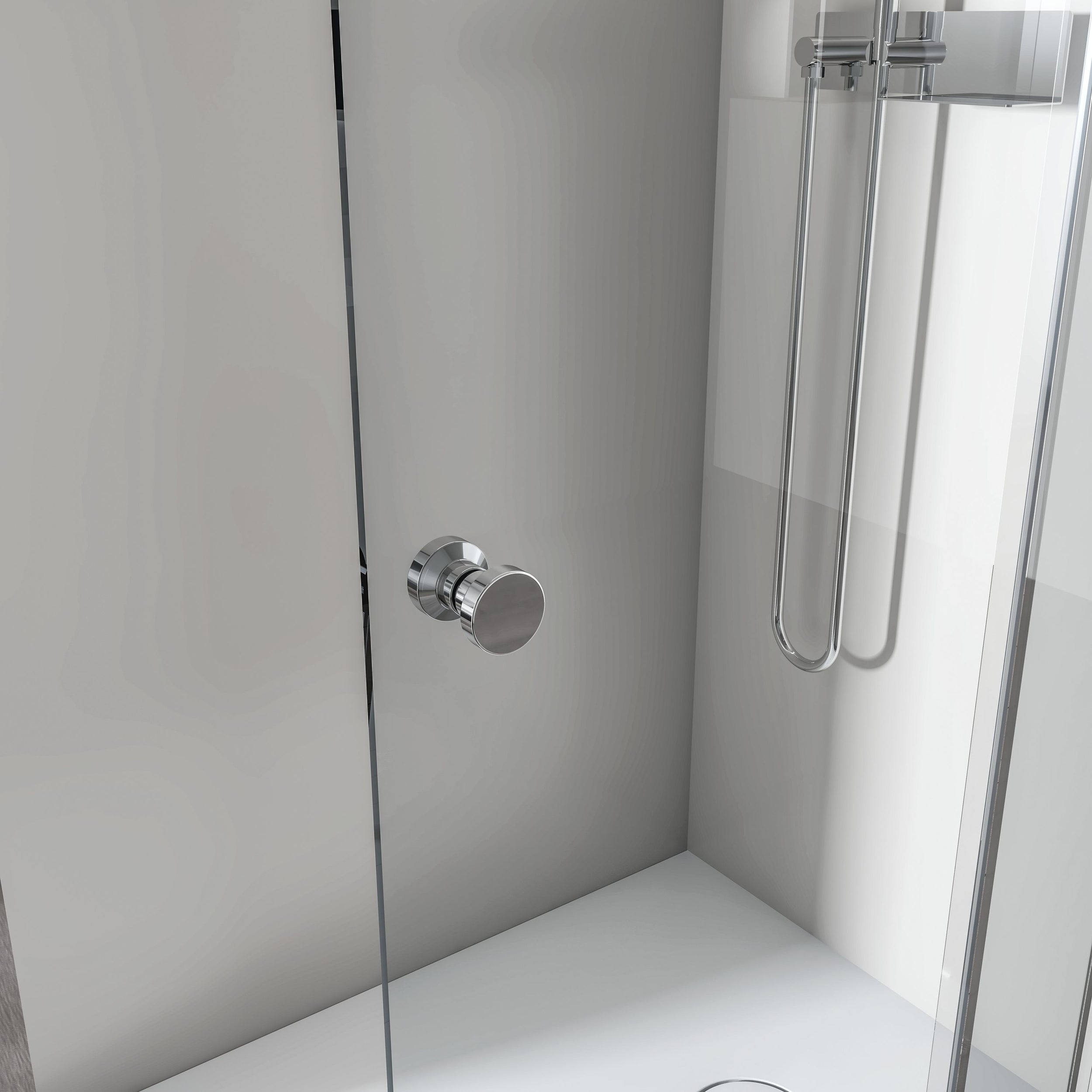 Douche d'angle avec porte coulissante NT504