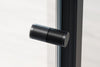 Hoekdouche met draaideur NT604 FLEX - 6 mm nano helder glas - profielkleur instelbaar