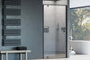 Niche shower with revolving door NT604 FLEX - 6 mm nano clear glass - profile color selectable