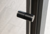 Nisdouche met draaideur NT604 FLEX - 6 mm nano helder glas - profielkleur instelbaar