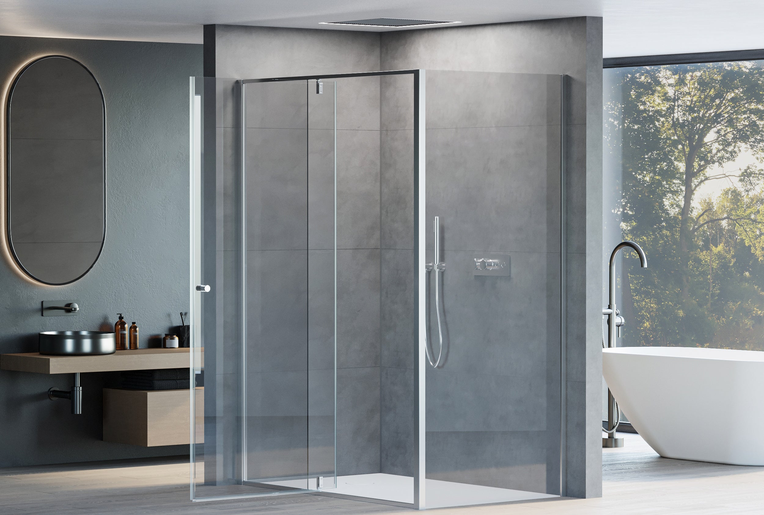 Paroi de douche d'angle NT606 FLEX