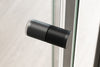 Douche nis met draaideur op vast paneel NT606 FLEX - 6 mm nano helder glas - selecteerbare profielkleur 