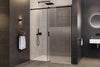 Porte de douche en niche coulissante NT806 FLEX Noir mat