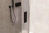 Porte de douche en niche coulissante NT806 FLEX Noir mat