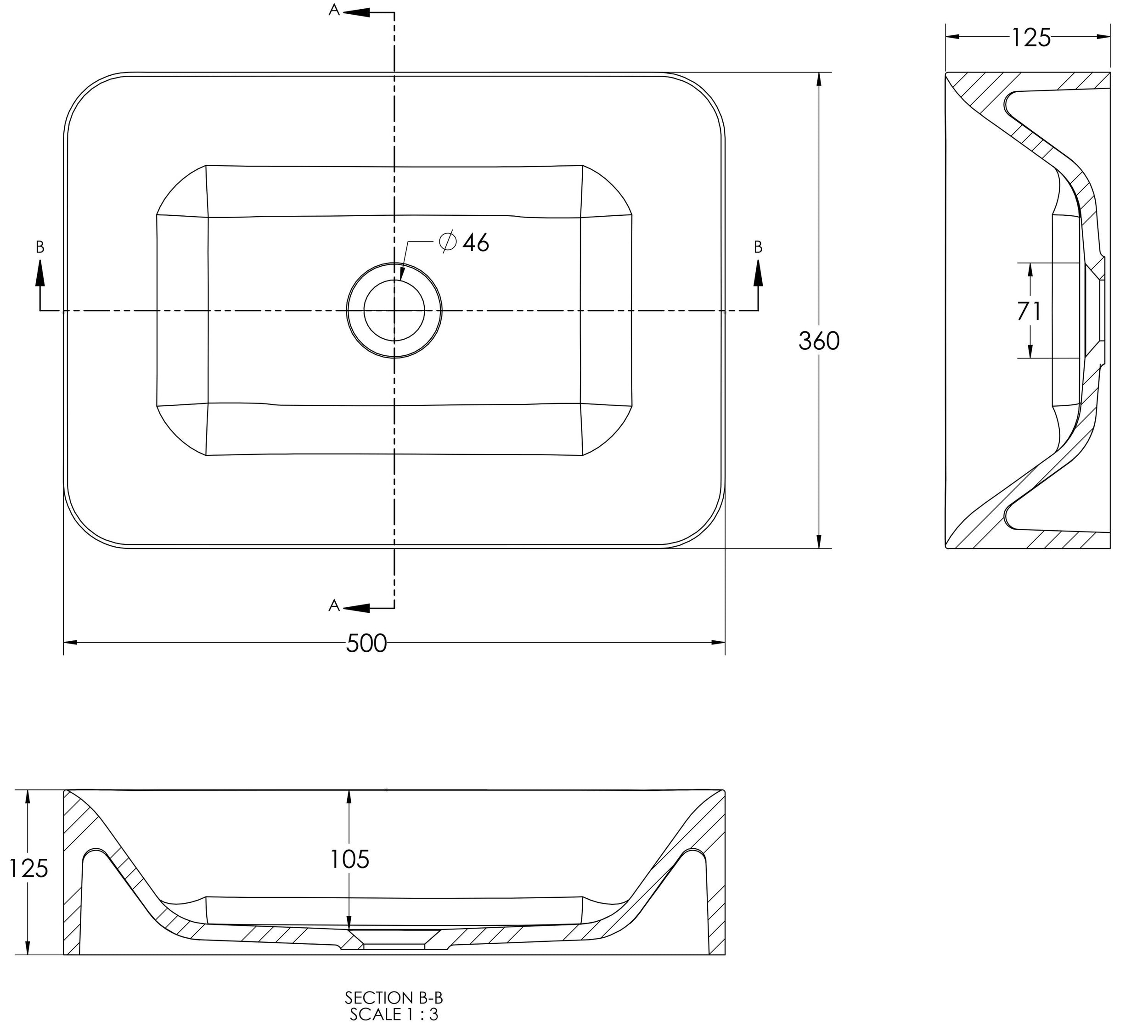 Countertop washbasin NT8566