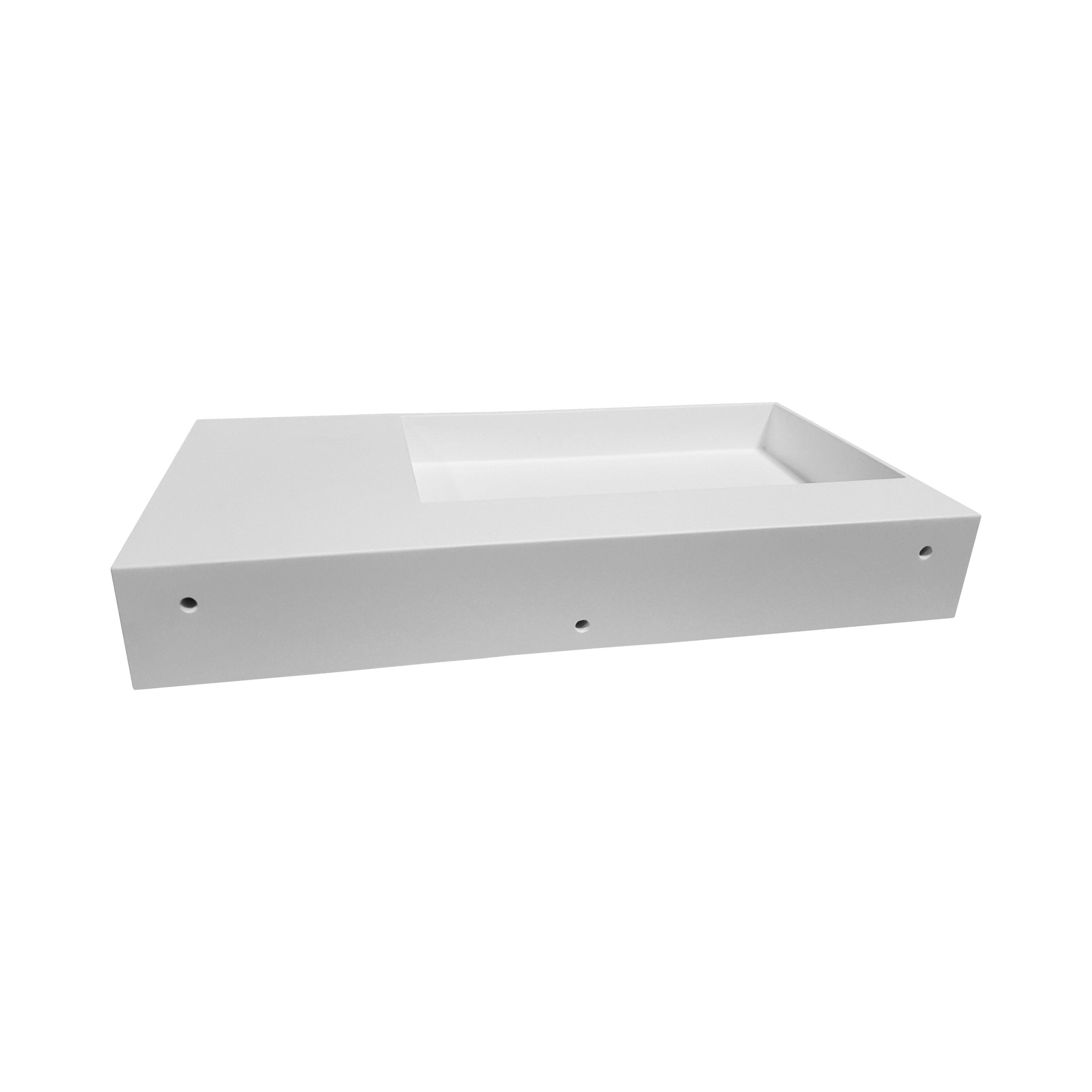 PB2015 wall-mounted washbasin in mineral cast