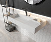 PB2015 wall-mounted washbasin in mineral cast