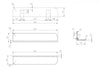 Wall shelf bathroom shelf PB4201