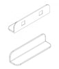 Bathroom wall shelf PB4201 - mineral casting - 60x12x12 cm