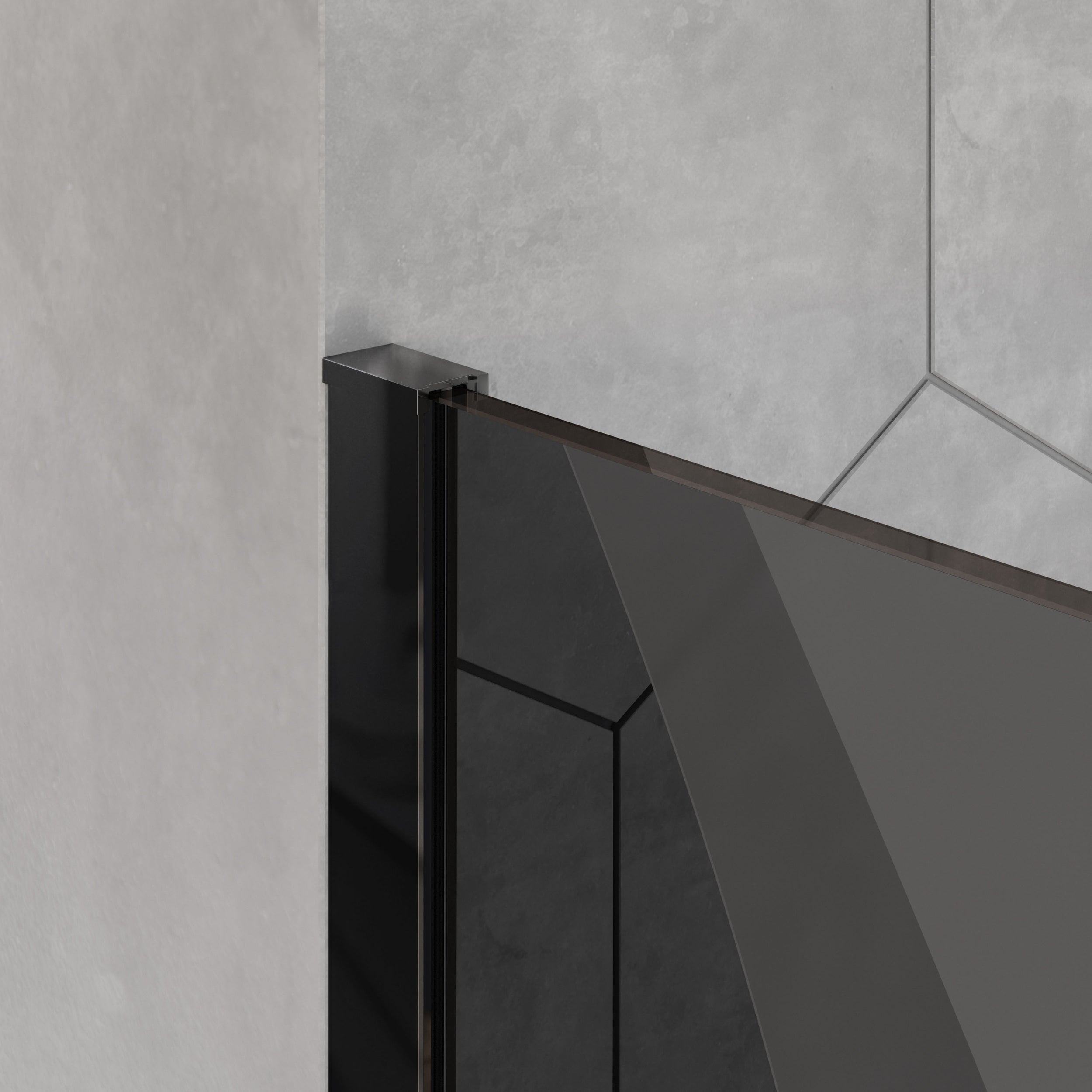 Douchewand Inloop Nano echt glas EX101