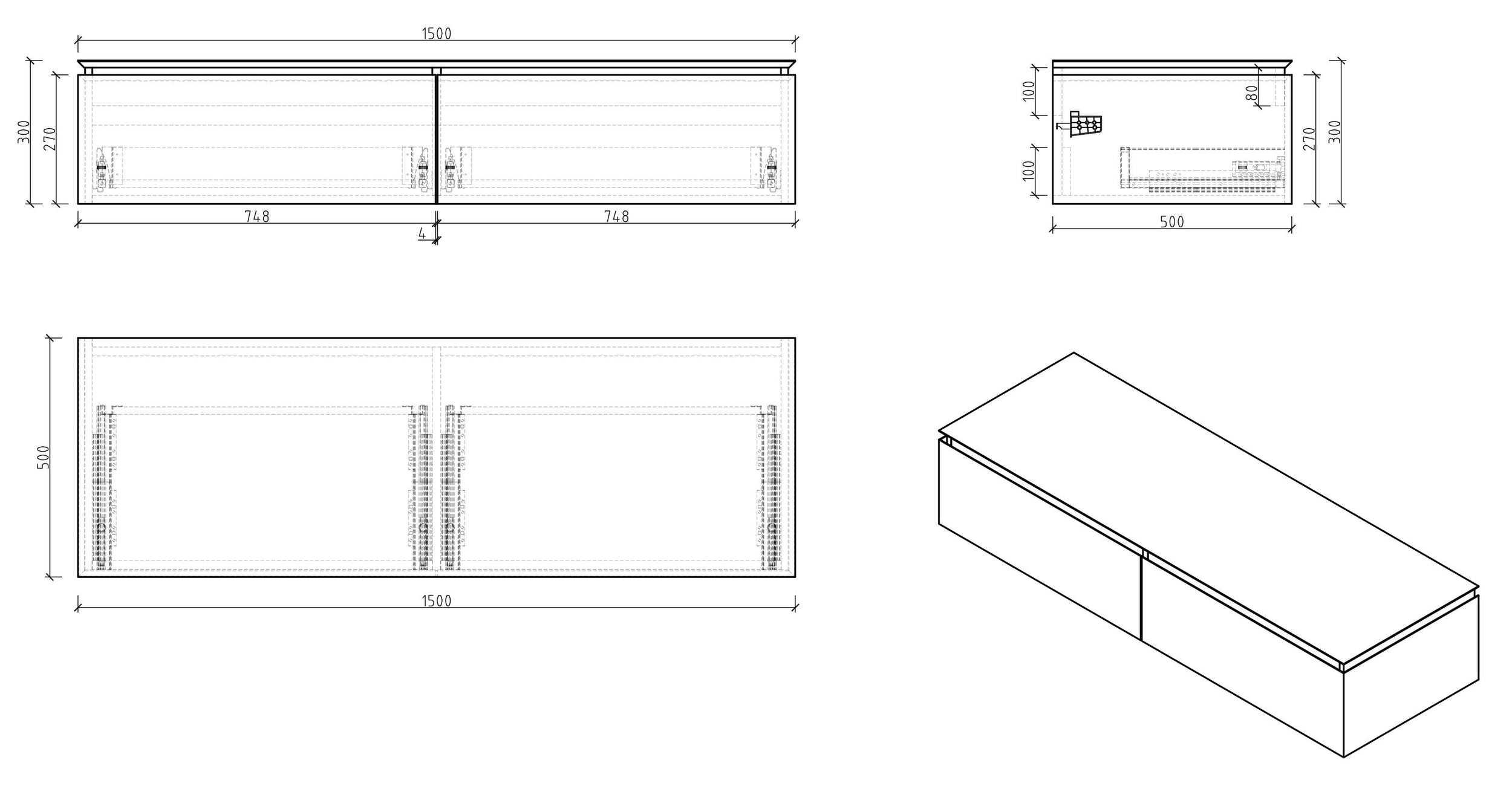 Dressoir Spring 1500