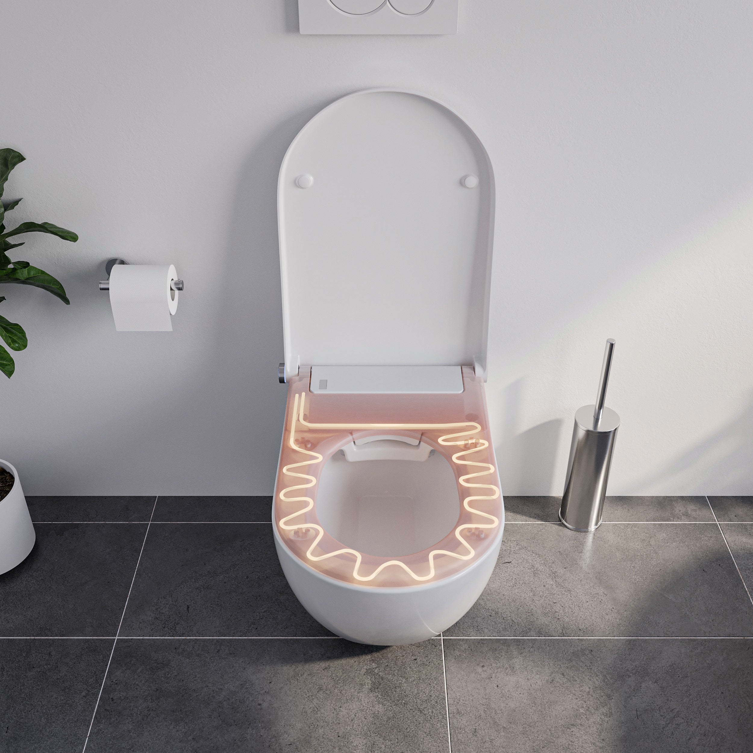 Douche-wc compleetset PREMIUM 1102 met Geberit Duofix voorwandmodule