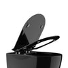 Abattant WC universel U2019 - fonction Softclose - Noir brillant