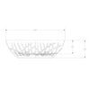 Freestanding Design Bath LEO Matt White Mineral Cast