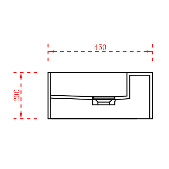 Wall Mounted Double Basin TWG235 made of solid stone