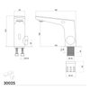 Sensor Waschtischarmatur 3002S Chrom mit Dual-Sensor-Technologie