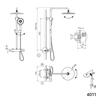 Colonne de douche thermostatique 4011 PRO