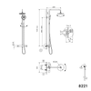 Colonne de douche Thermostat 8221 PRO