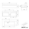 Washbasin vanity unit ARCTIC 1200