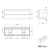 Badkamermeubel wastafelonderkast AVA 160 cm 