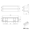 Meuble salle de bain AVA 140 cm