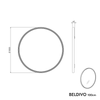 Bathroom furniture set BELDIVO 100 cm with washbasin