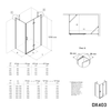 Paroi de douche accès latéral DX403