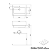 Meuble salle de bain TIM 60 cm avec lavabo Duravit