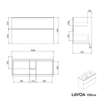 Vanity unit LAVOA 100 cm