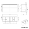 Badkamermeubel onderkast LAVOA 160 cm