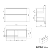 Wastafelonderbouw LAVOA 100 cm