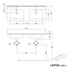 Meuble salle de bain LAVOA 120 cm