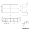 Meuble salle de bain LAVOA 160 cm