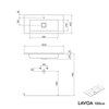 Vanity unit LAVOA 100 cm