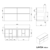 Badkamermeubel onderkast LAVOA 160 cm