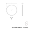 LED lichtspiegel 8232-2.0 Rond