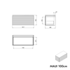 Meuble sous-lavabo MAUI 100 cm