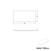 Meuble sous-lavabo MAUI 100 cm