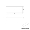 Meuble sous-lavabo MAUI 130 cm