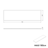 Meuble sous lavabo MAUI 180 cm