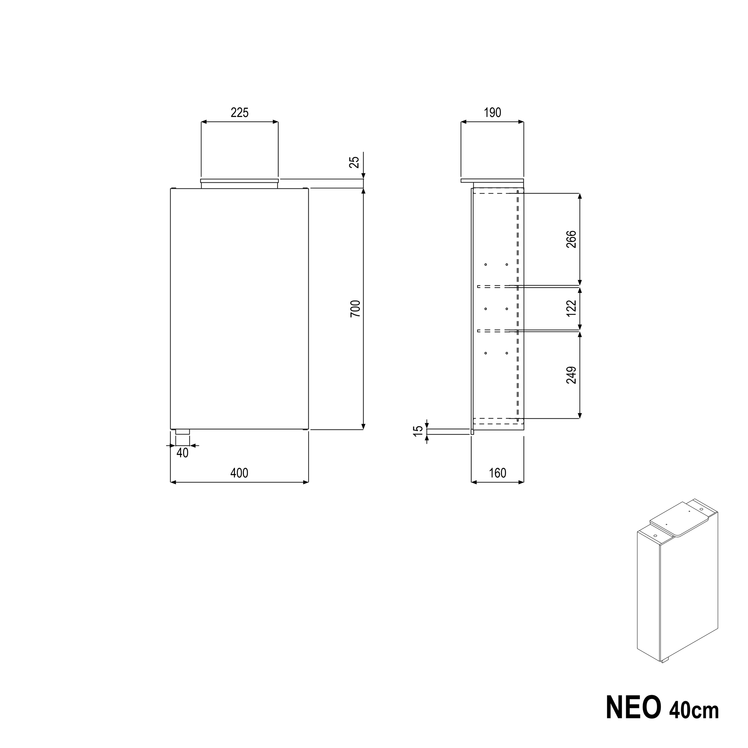 Armoire de toilette NEO