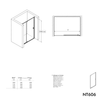 Porte de douche en niche NT606 - FLEX
