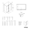 Paroi de douche d'angle NT806 FLEX